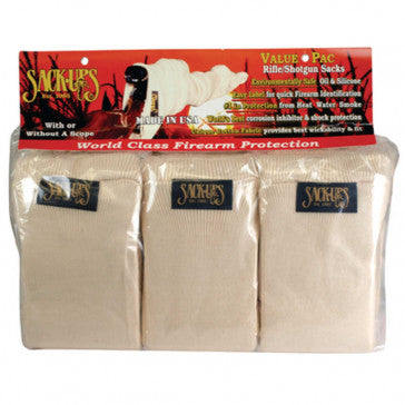 MODEL 301 (6 Pack of 52") – Rifle/Shotgun Sack (Natural Cotton, 6 Pack)